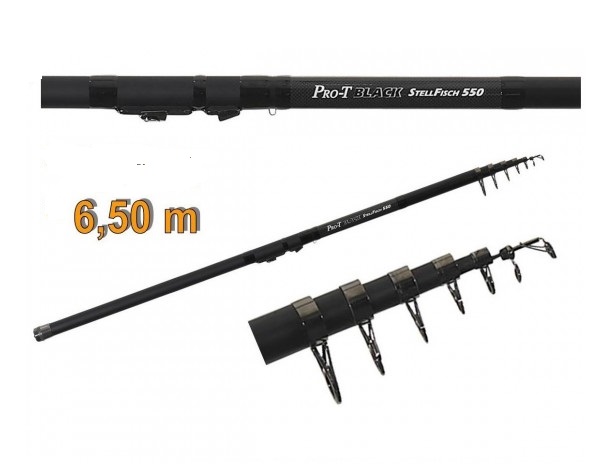 detail Saenger prut Pro-T Black Stellfish 6,5m