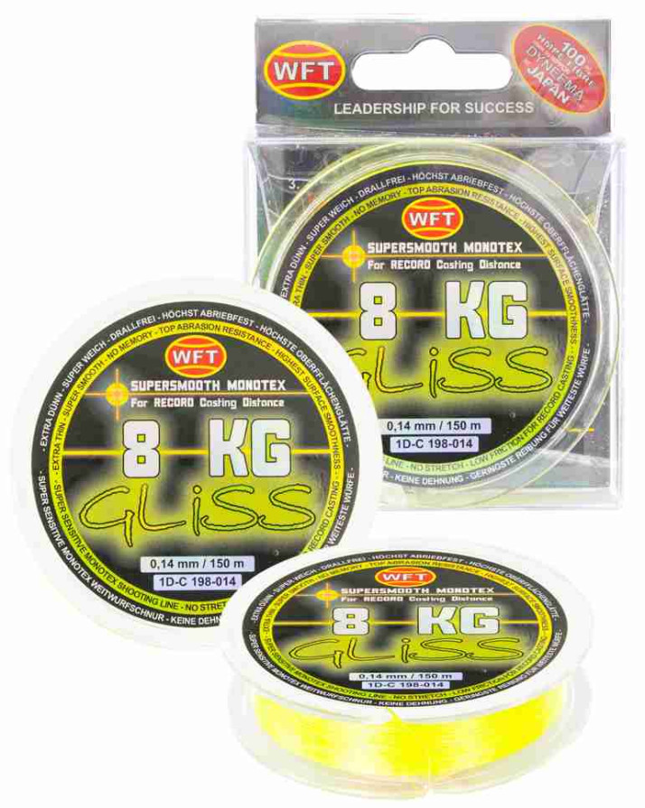 detail WFT nanovlasec Gliss Yellow 150m