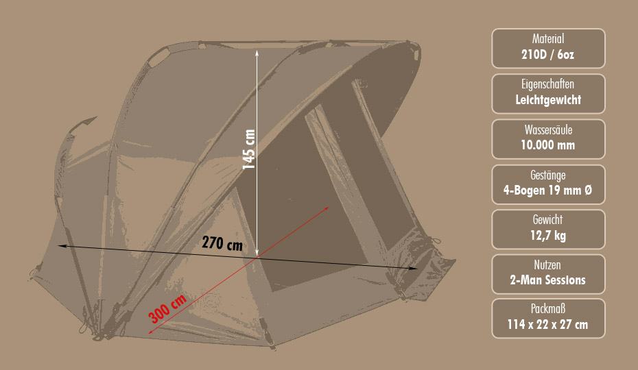 detail Ehmanns bivak Hot Spot Rock 2 Man Bivvy