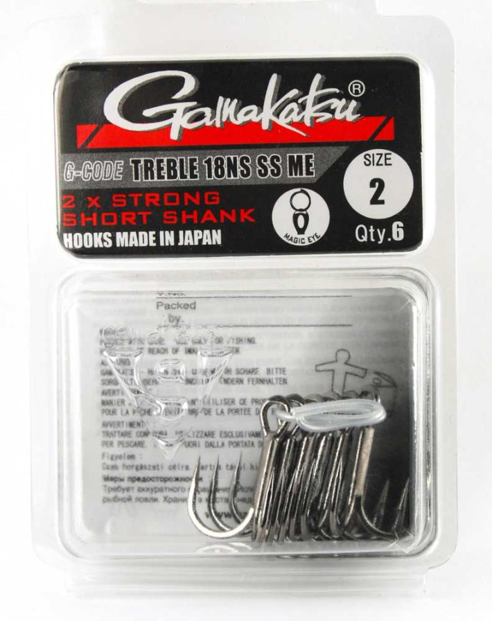 detail Gamakatsu trojháček Treble 18NS 6ks