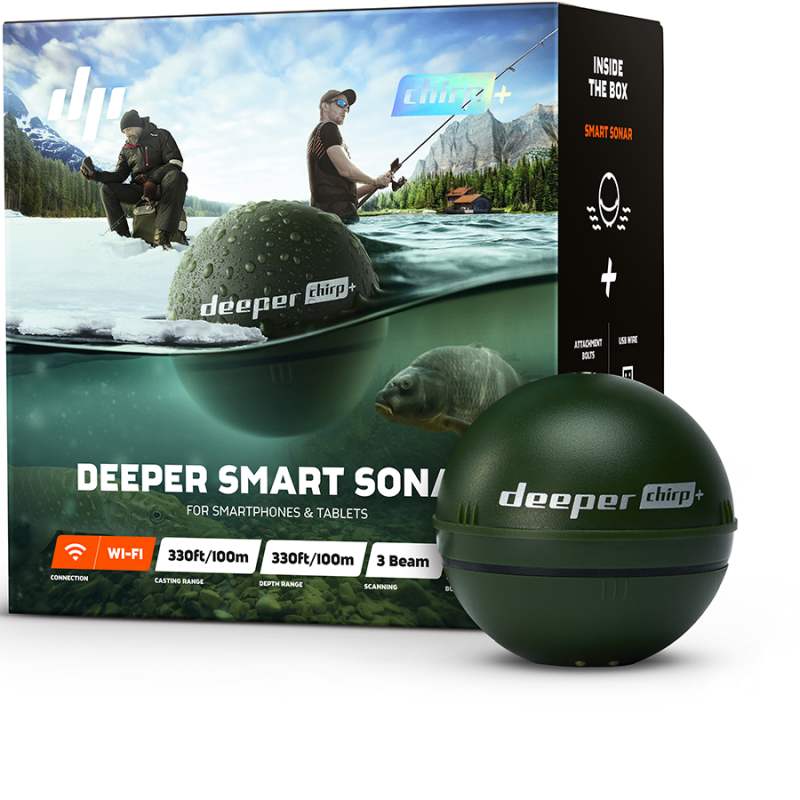 detail Deeper Fishfinder Chirp+ nahazovací echolot WiFi s GPS
