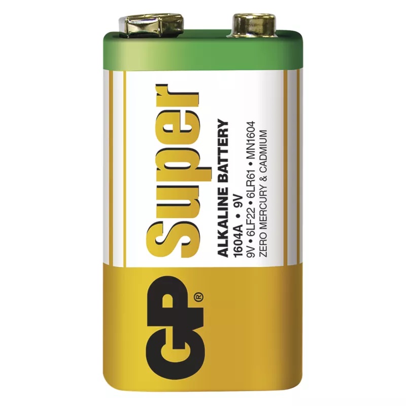 detail GP Alkalická baterie Super 9V