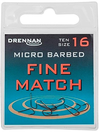 detail Drennan háček FINE MATCH 10ks