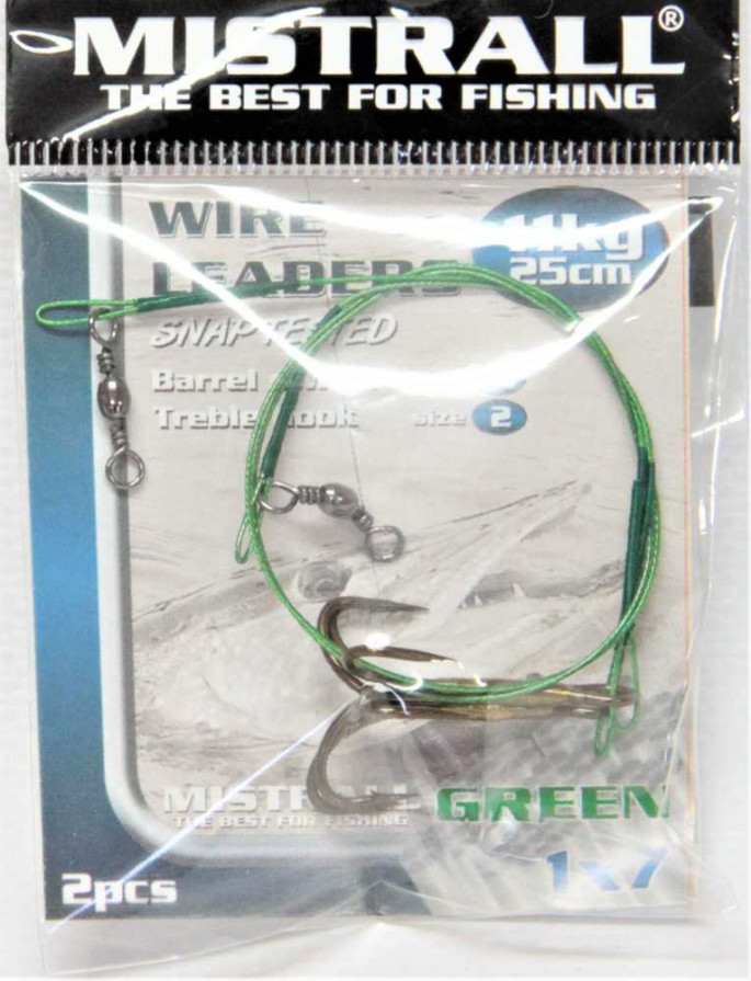 detail Mistrall 1x7 lanko s trojháčkem 2ks