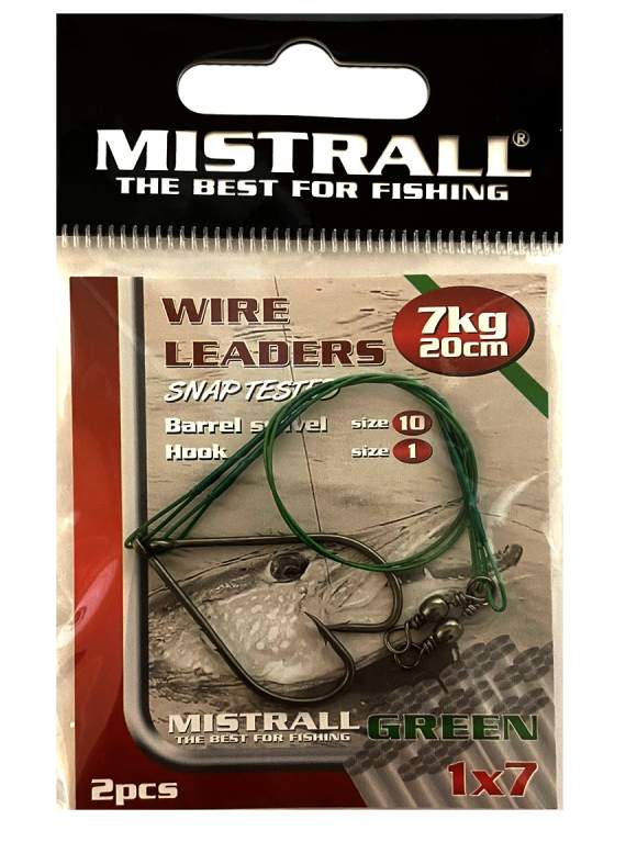 detail Mistrall 1x7 lanko s jednoháčkem 2ks