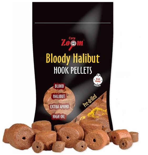 detail Bloody Halibut Hook Pellets - s otvorem - 150 g