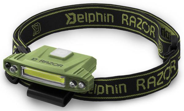 detail Delphin čelová lampa RAZOR USB