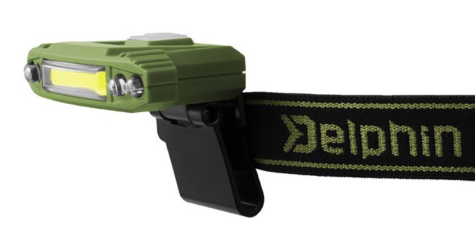 detail Delphin čelová lampa RAZOR USB