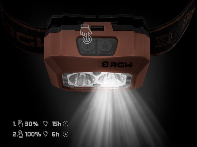 detail Delphin čelová lampa RGW PRO