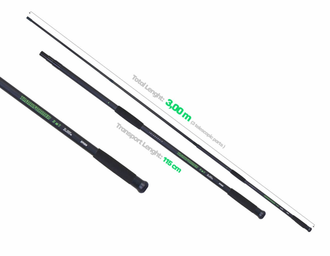 detail Zfish podběráková tyč Transformer 3m Landing Net Handle