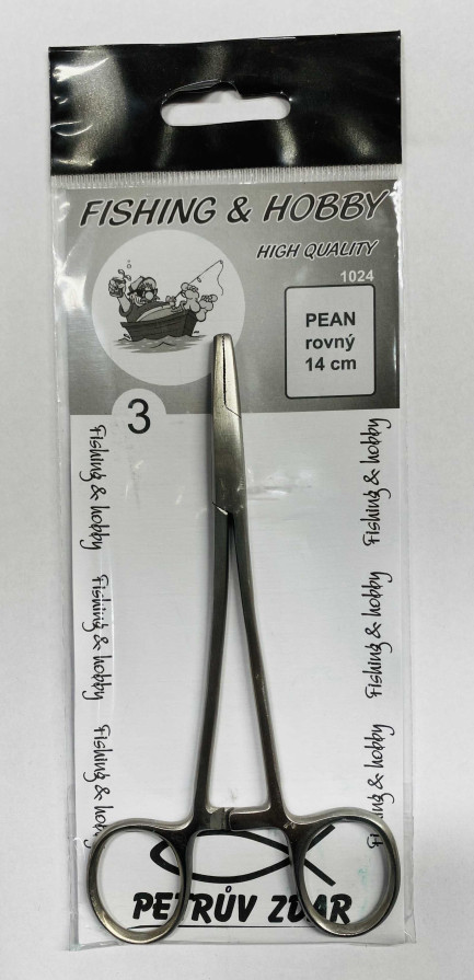 detail Pean rovný 14cm