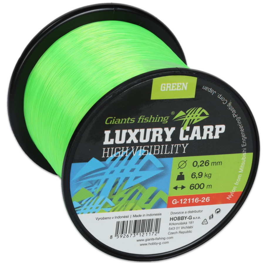 detail GF vlasec Luxury Carp High-Visibility Green 600m