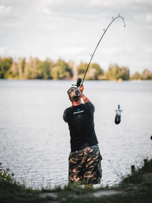 detail GF spodový prut Deluxe Carp Spod 12ft 5lb 3díly