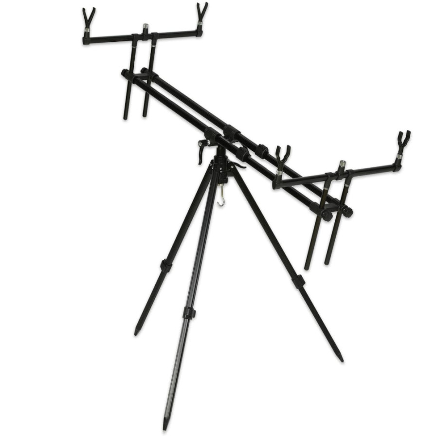 detail GF stojan Tripod Army 3 Rods Black