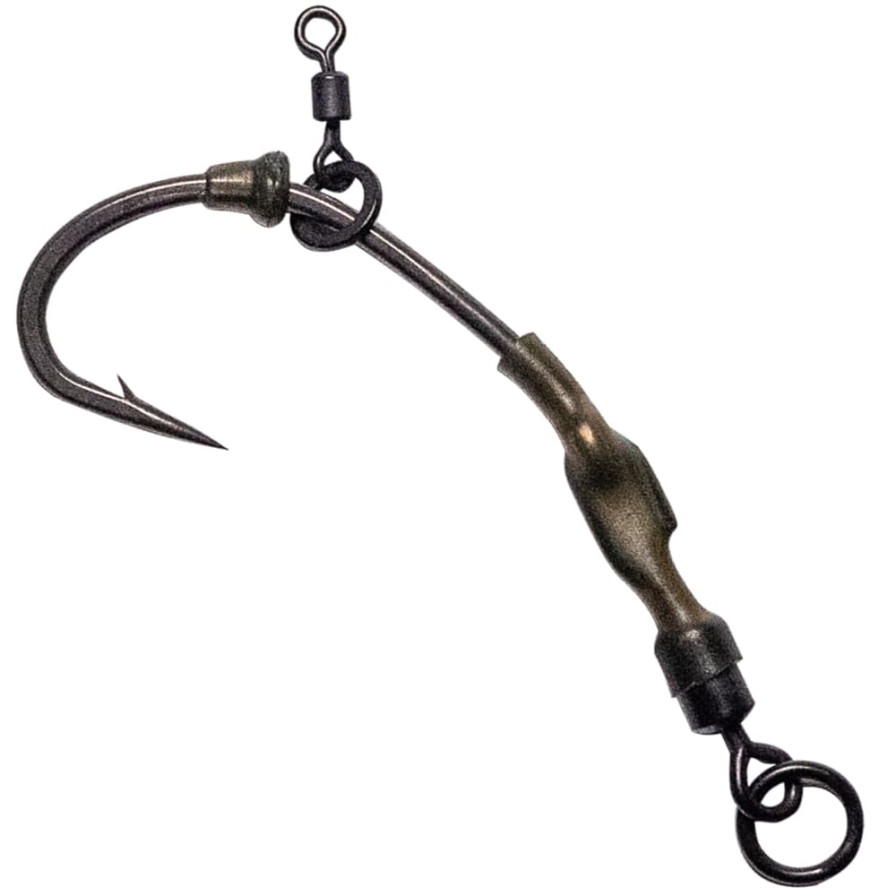 detail GF kaprový návazec Ronnie Rig with Micro Swivel