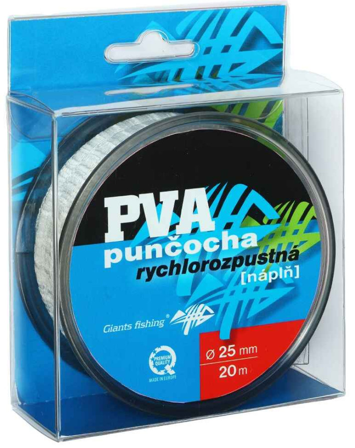 detail Giants Fishing PVA náhradní punčocha Mesh Fast Melt Refill 25mm/20m