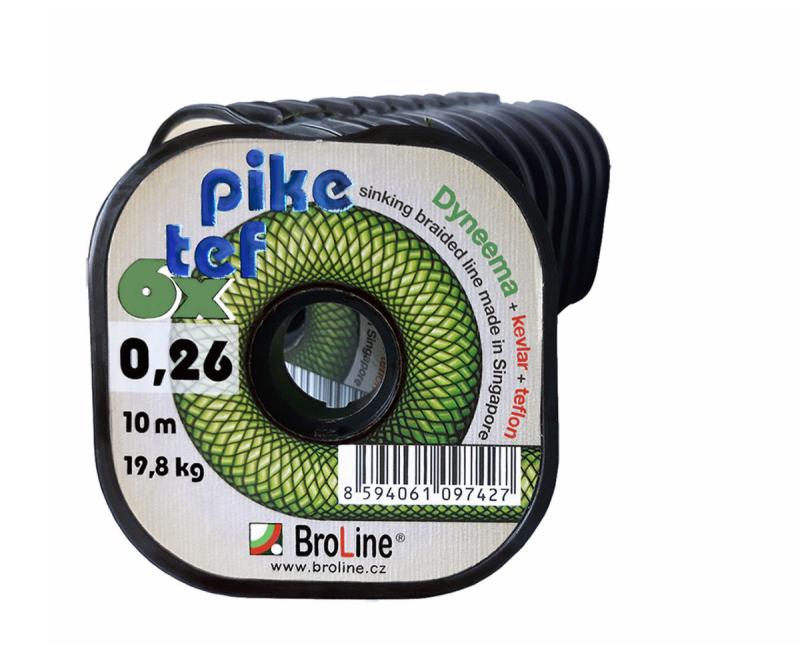 detail Broline pletená šnůra Pike Tef 10m