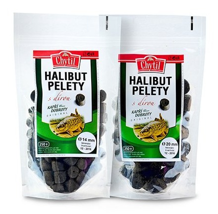 detail Chytil Halibut pelety s dírou 250g