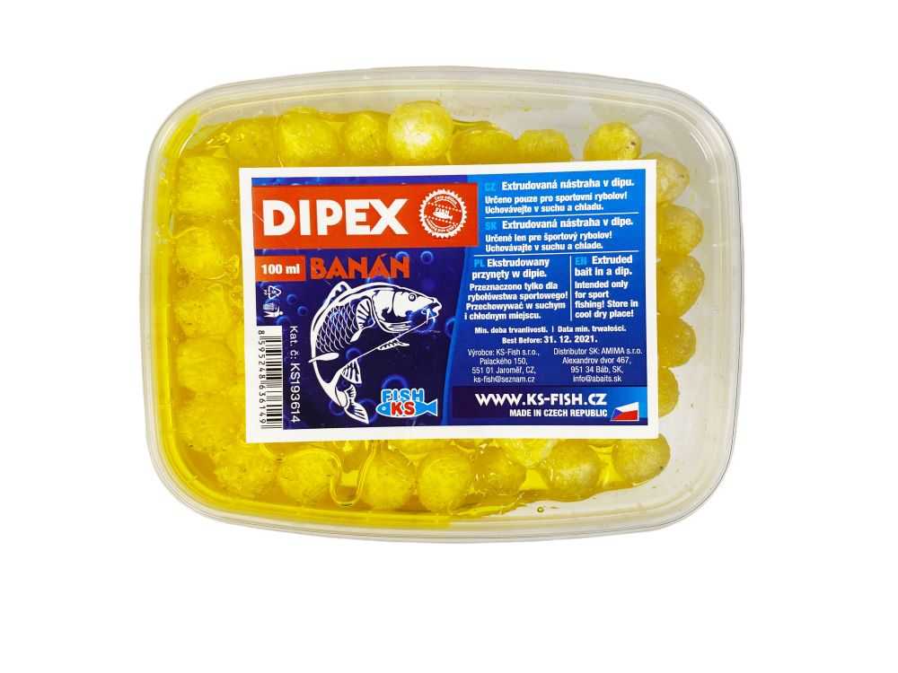detail KS Fish Dipex extrudy v dipu