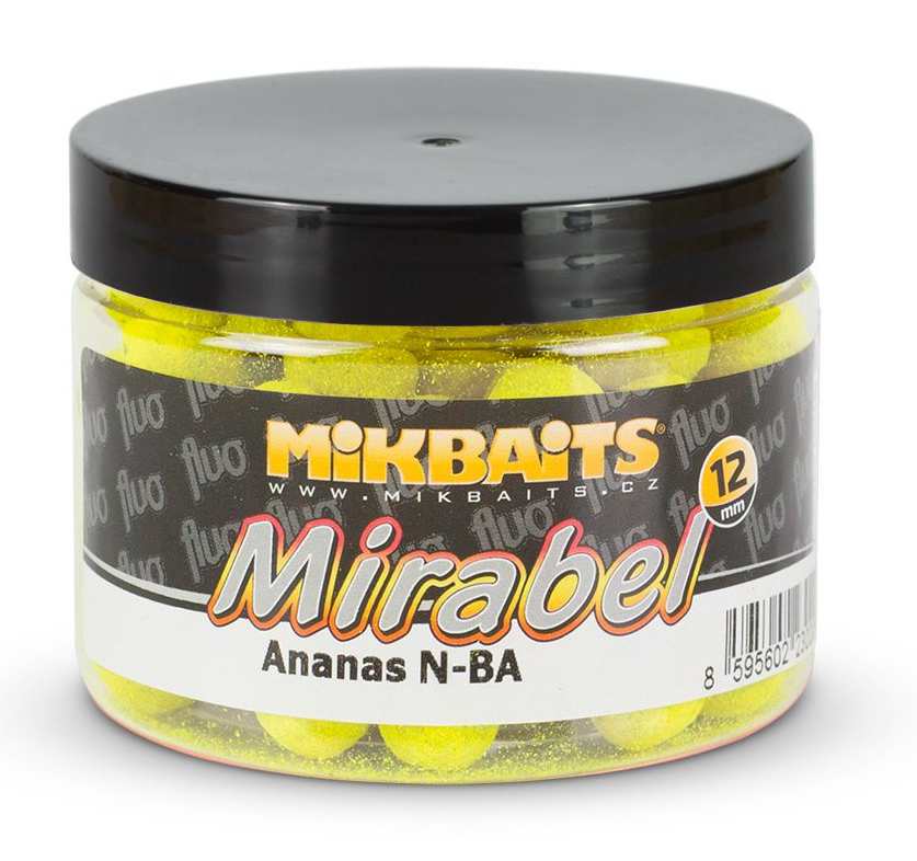 detail Mik boilie Mirabel Fluo150ml/12mm