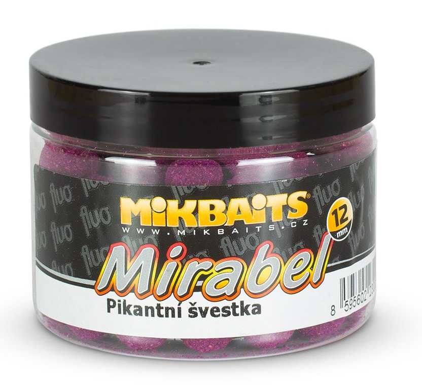 detail Mik boilie Mirabel Fluo150ml/12mm