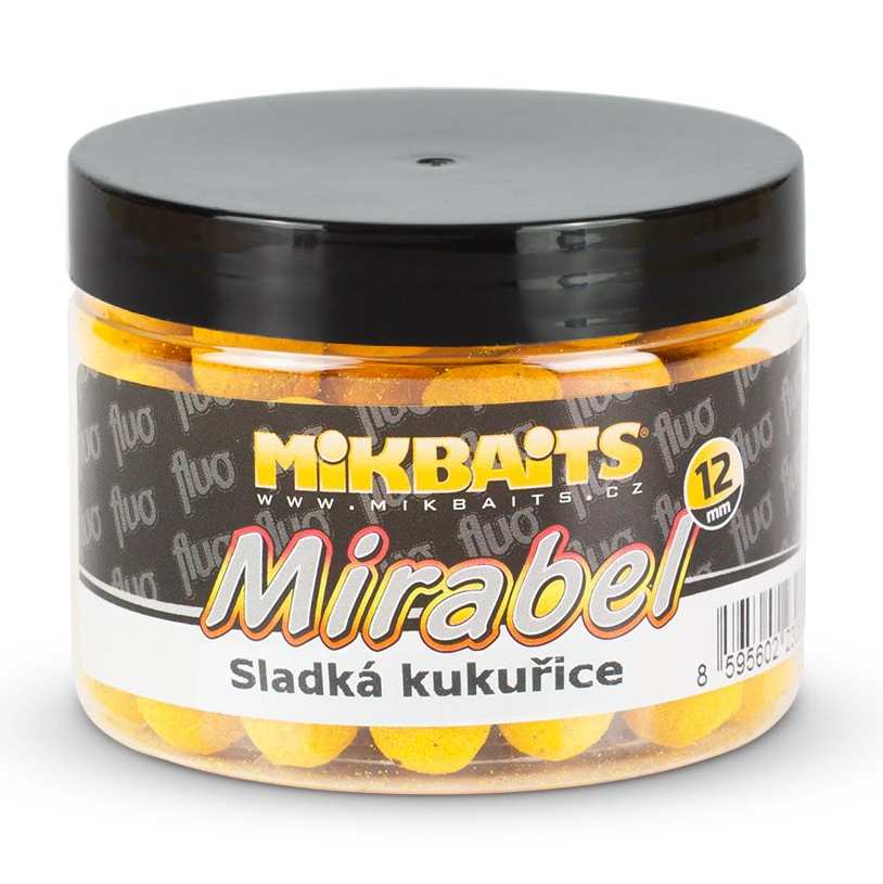 detail Mik boilie Mirabel Fluo150ml/12mm