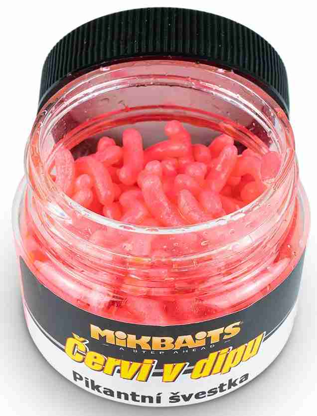 detail Mikbaits červi v dipu 50ml