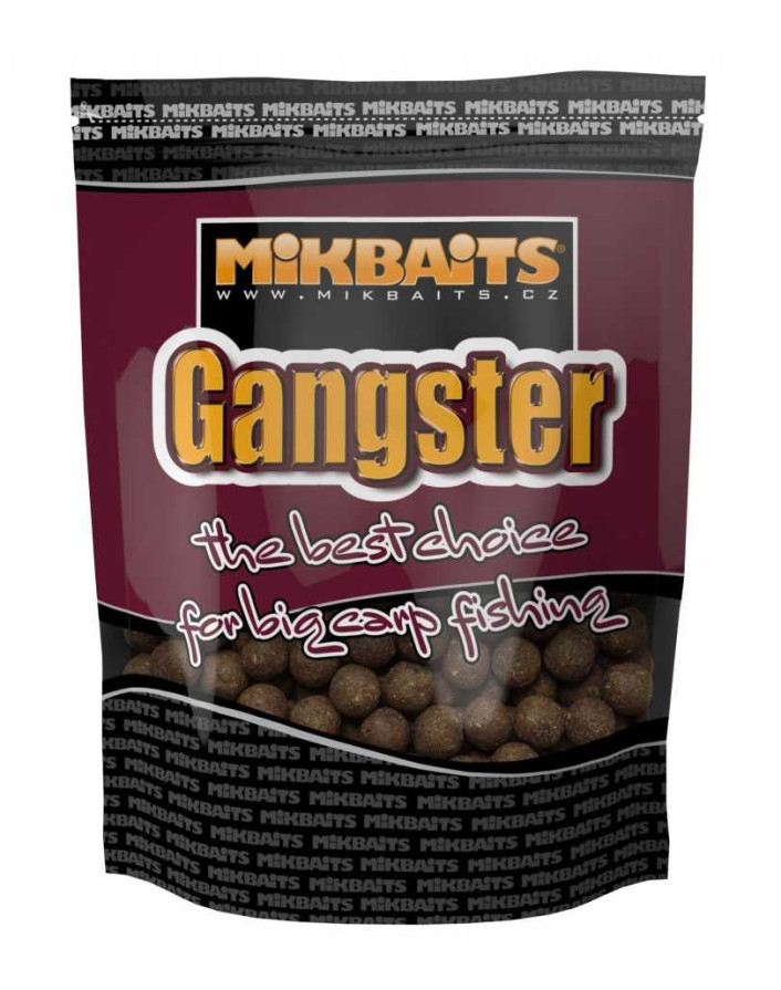detail Mik boilie Gangster GSP Black Squid 900g
