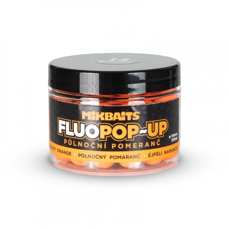 detail Mikbaits plovoucí fluo boilie 150ml/14mm