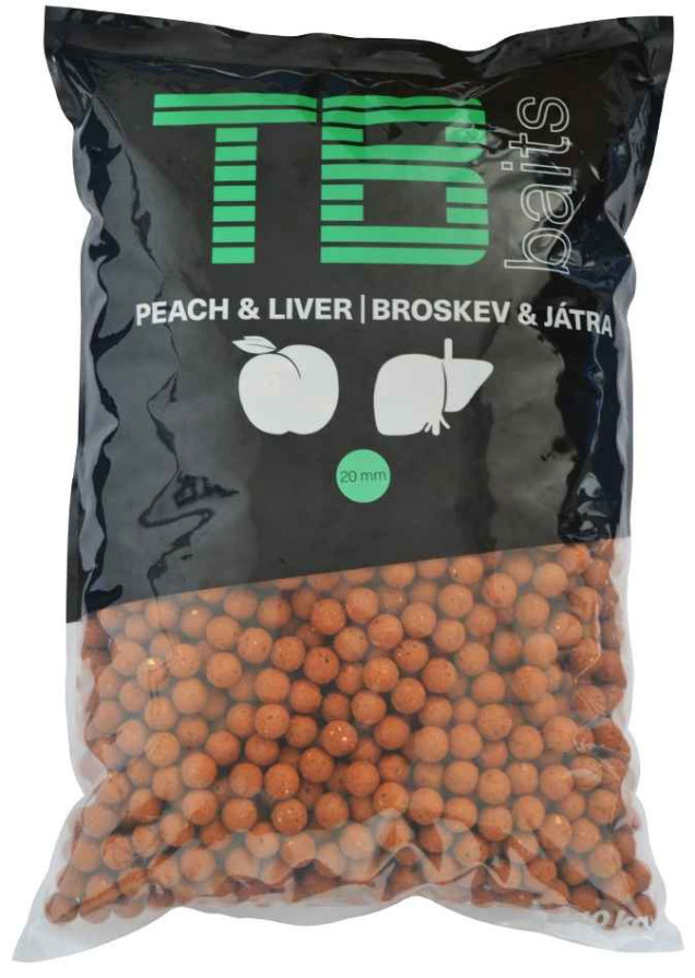 detail TB Baits Boilie Peach Liver 10kg