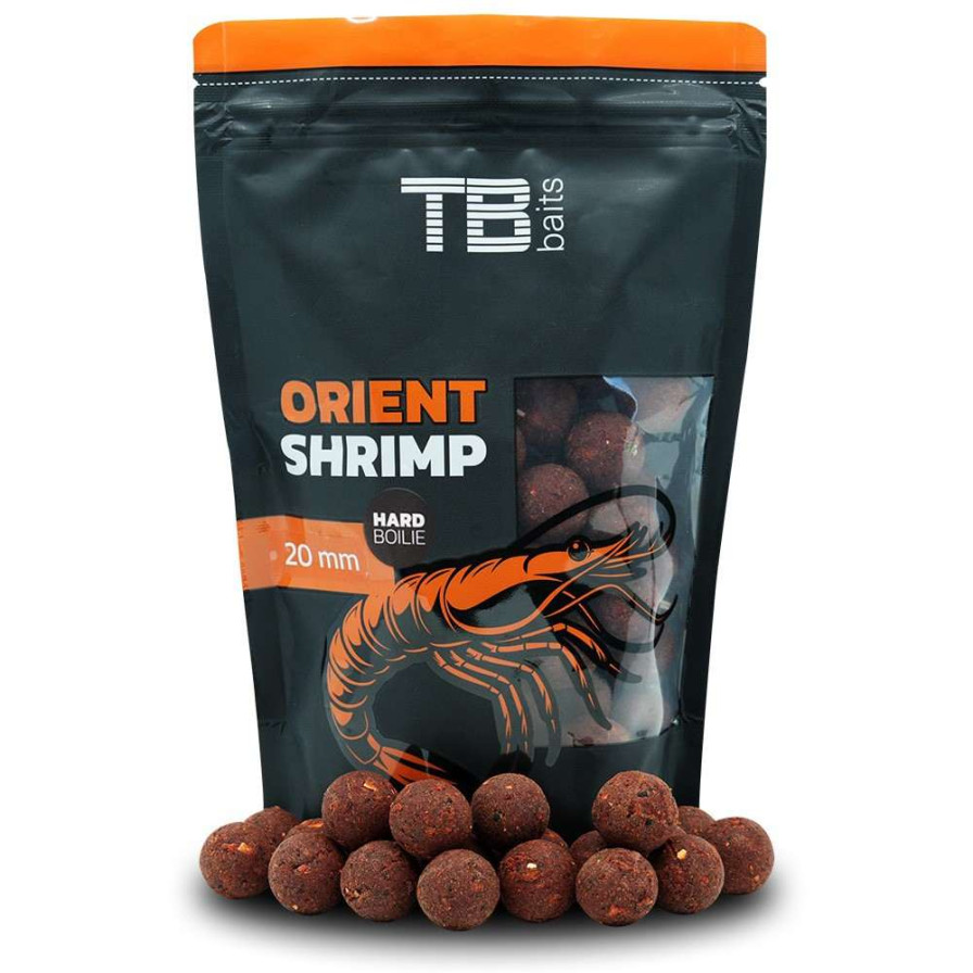 detail TB Baits tvrzené Hard Boilie 250g - Orient Shrimp