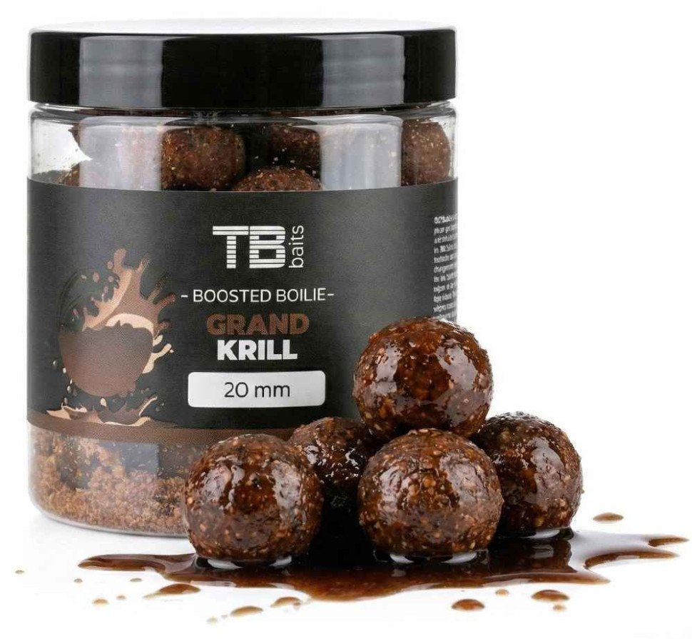 detail TB Baits boosterované boilie Grand Krill 120g