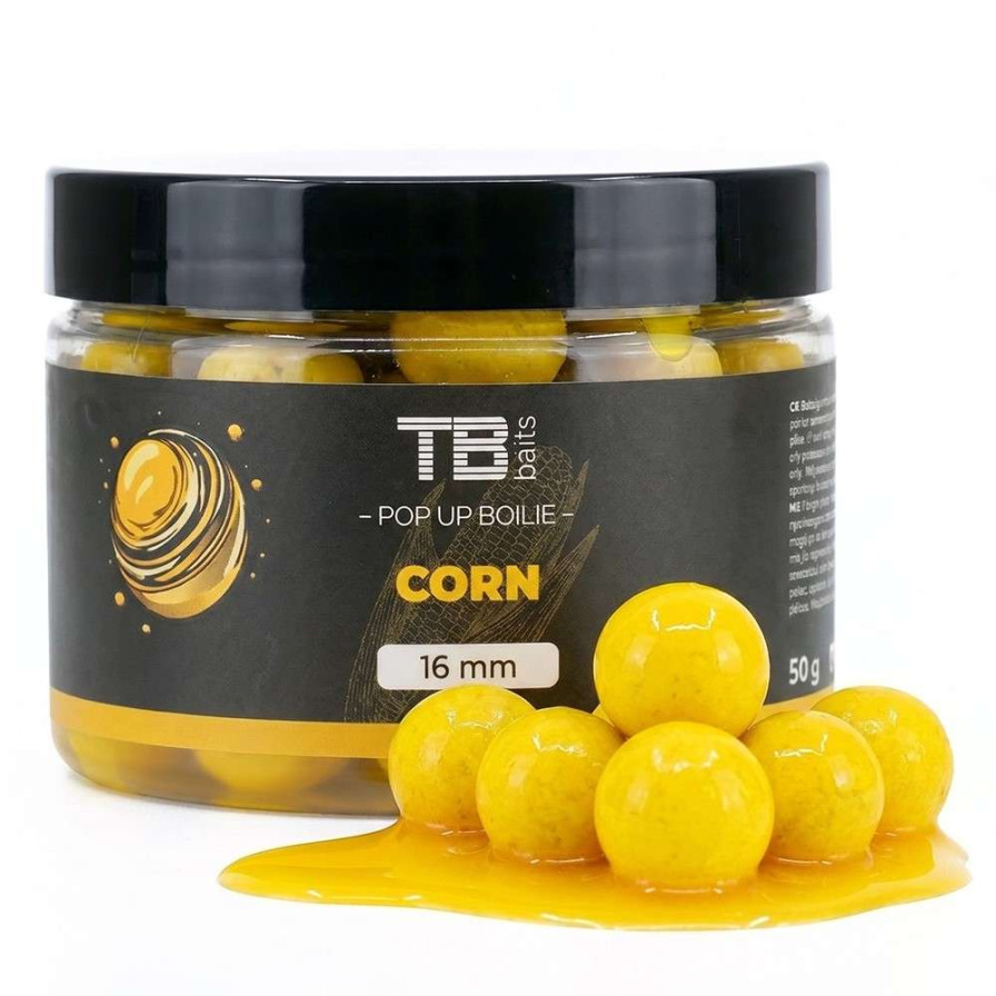 detail TB Baits plovoucí boilie Pop-Up Corn + NHDC 50g
