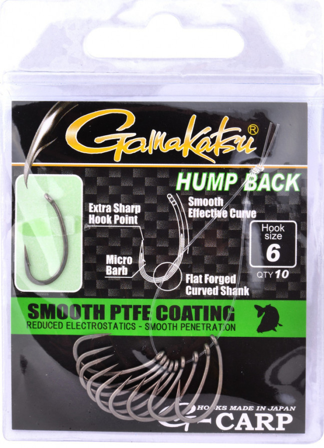 detail Gamakatsu háček Hump Back 10ks