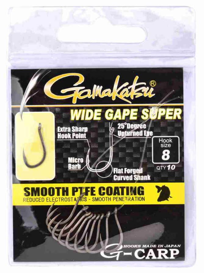 detail Gamakatsu háček Wide Gape Super 10ks