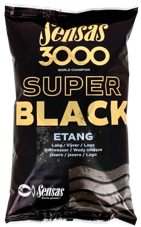 detail Sensas krmení 3000 Super Black 1kg