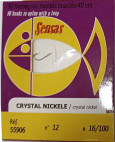 Sensas sada navázaných háčků Crystal Nickel 40cm - 10ks
