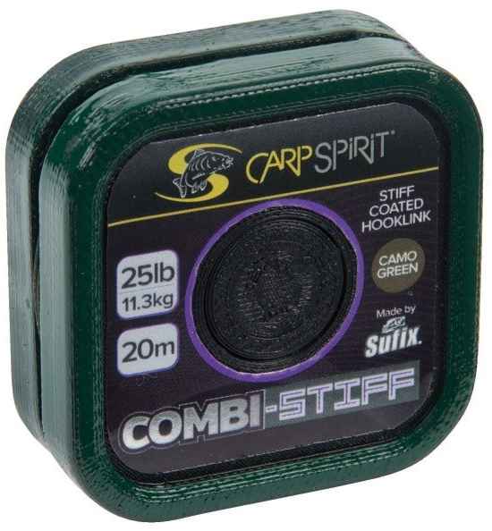 detail CSP návazcová šňůra Combi Stiff Camo Green 20m/25lb