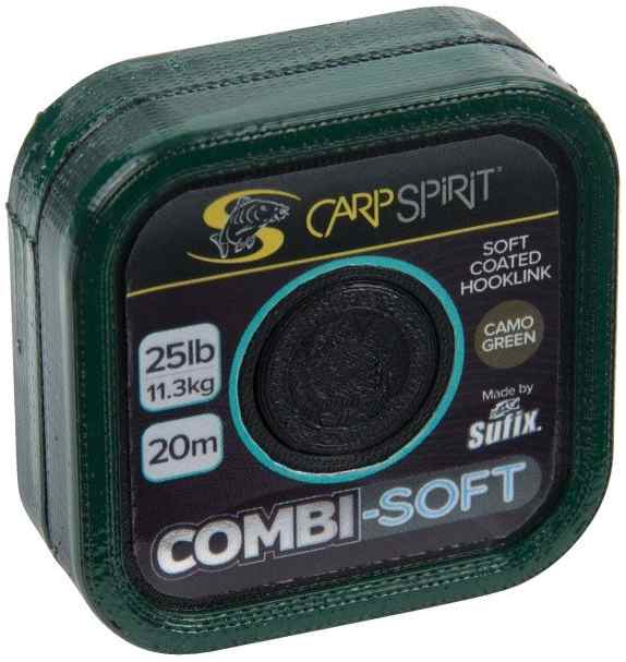 detail CSP návazcová šňůra Combi Soft Camo Green 20m