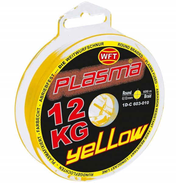 detail WFT šnůra Plasma Yellow (žlutá) 150m