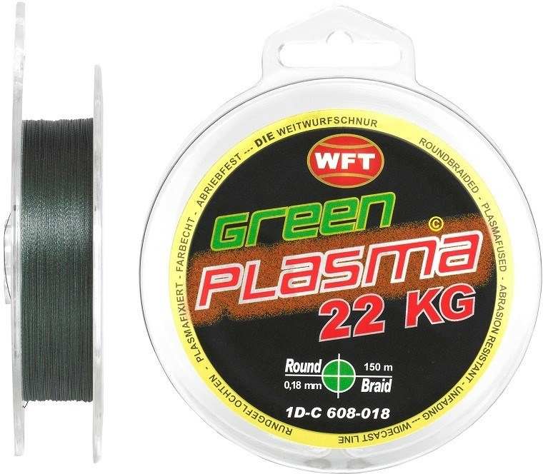 detail WFT šnůra Plasma Green (zelená) 150m