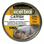 Excel Braid Catfish šnůra hnědá 20m
