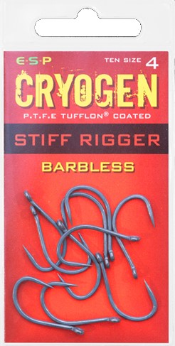 detail ESP háčky Cryogen Stiff Rigger Barbless