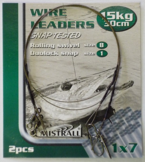 detail Mistrall lanko Wire Leaders 30cm/2ks