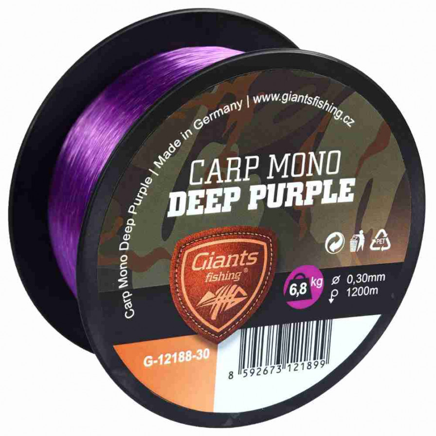 detail GF vlasec Carp Mono Deep Purple