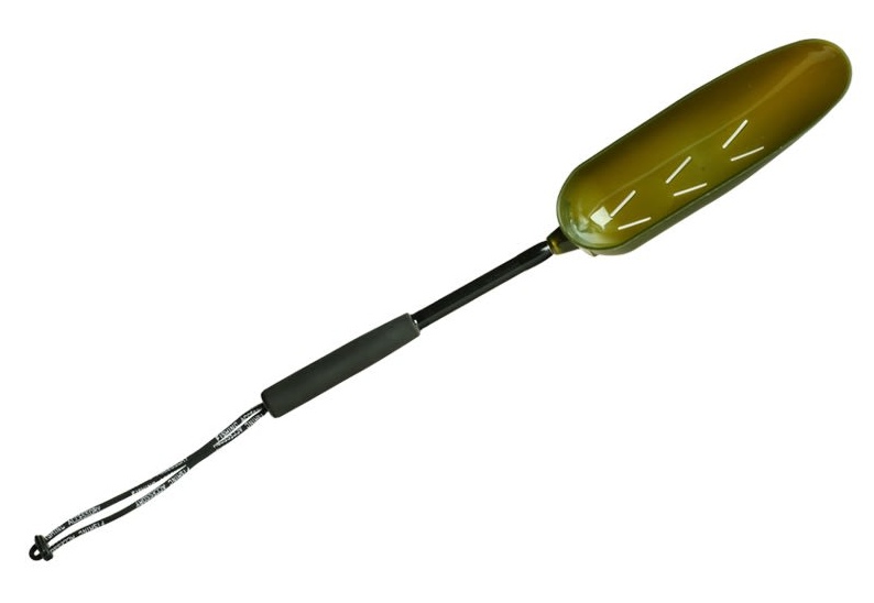 detail GF lopatka s rukojetí Baiting Spoon with holes + handle L (53cm)