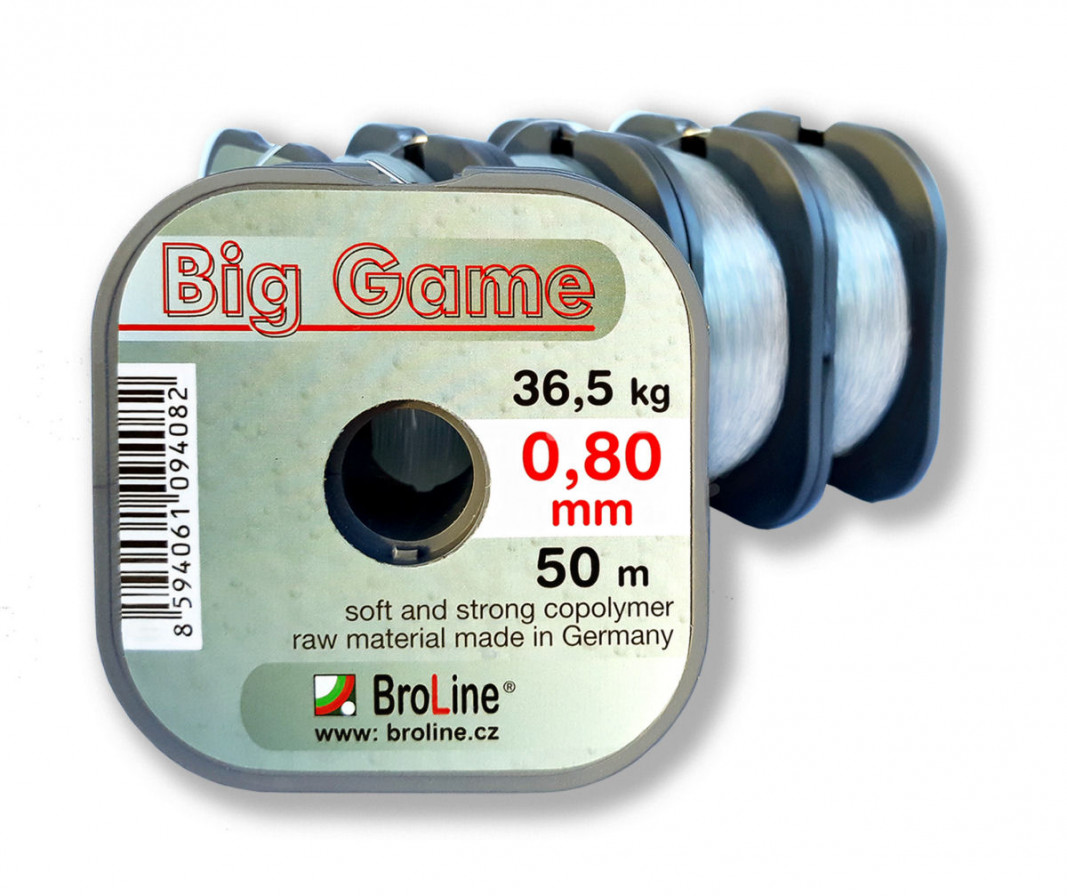 detail Broline vlasec Big Game 0,80mm/50m