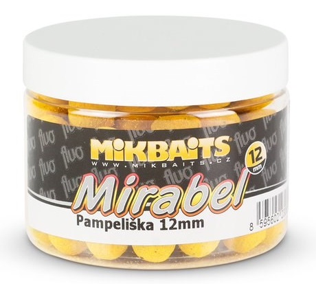 detail Mik boilie Mirabel Fluo150ml/12mm