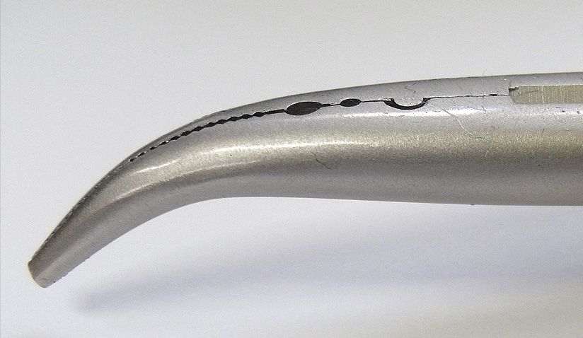 detail SPRO Bent Long Nose Pliers 23cm
